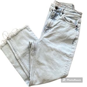 TopShop Light Wash Denim Straight Leg Size 28x30